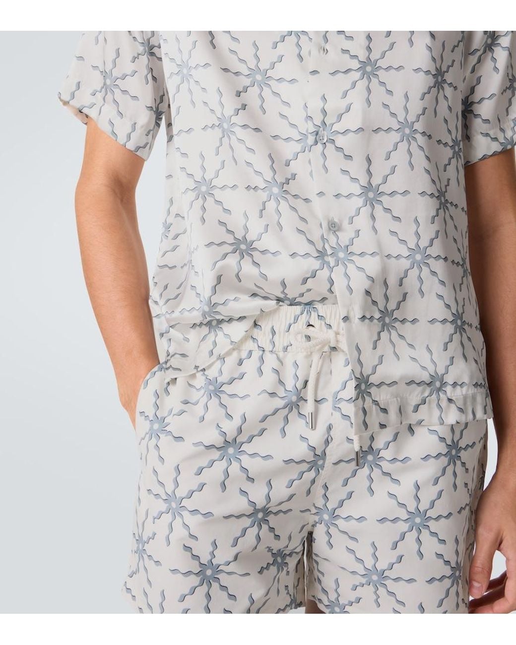 Frescobol Carioca White Roberto Silk Shirt for men