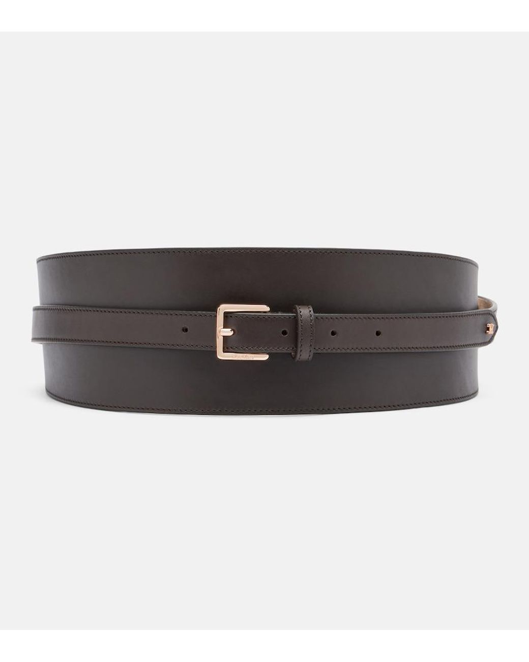 Max Mara Black Leather Belt