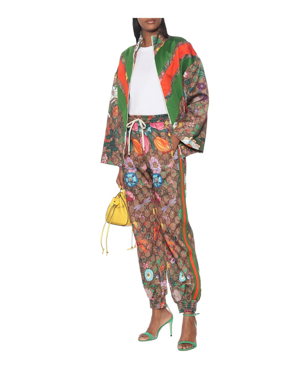 Gucci Gg Supreme & Flora Print Trackpants | Lyst
