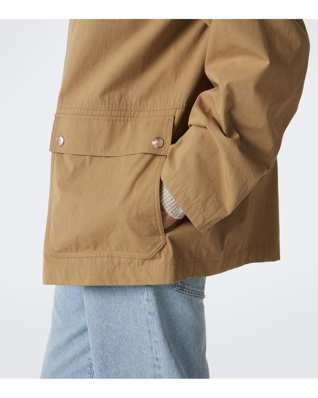 The Row Brown Frank Cotton Jacket for men