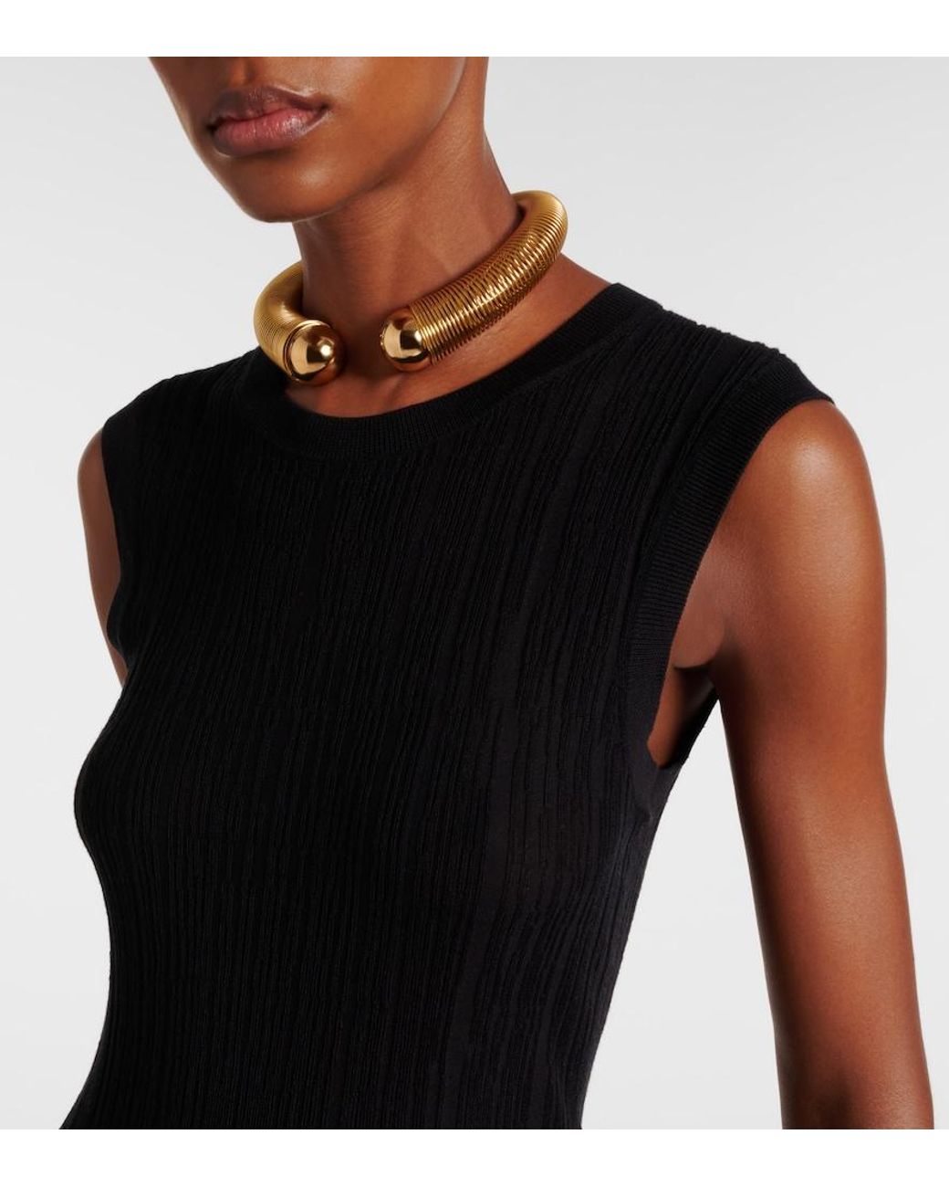 Top Calife En Soie Et Coton Joseph en coloris Black