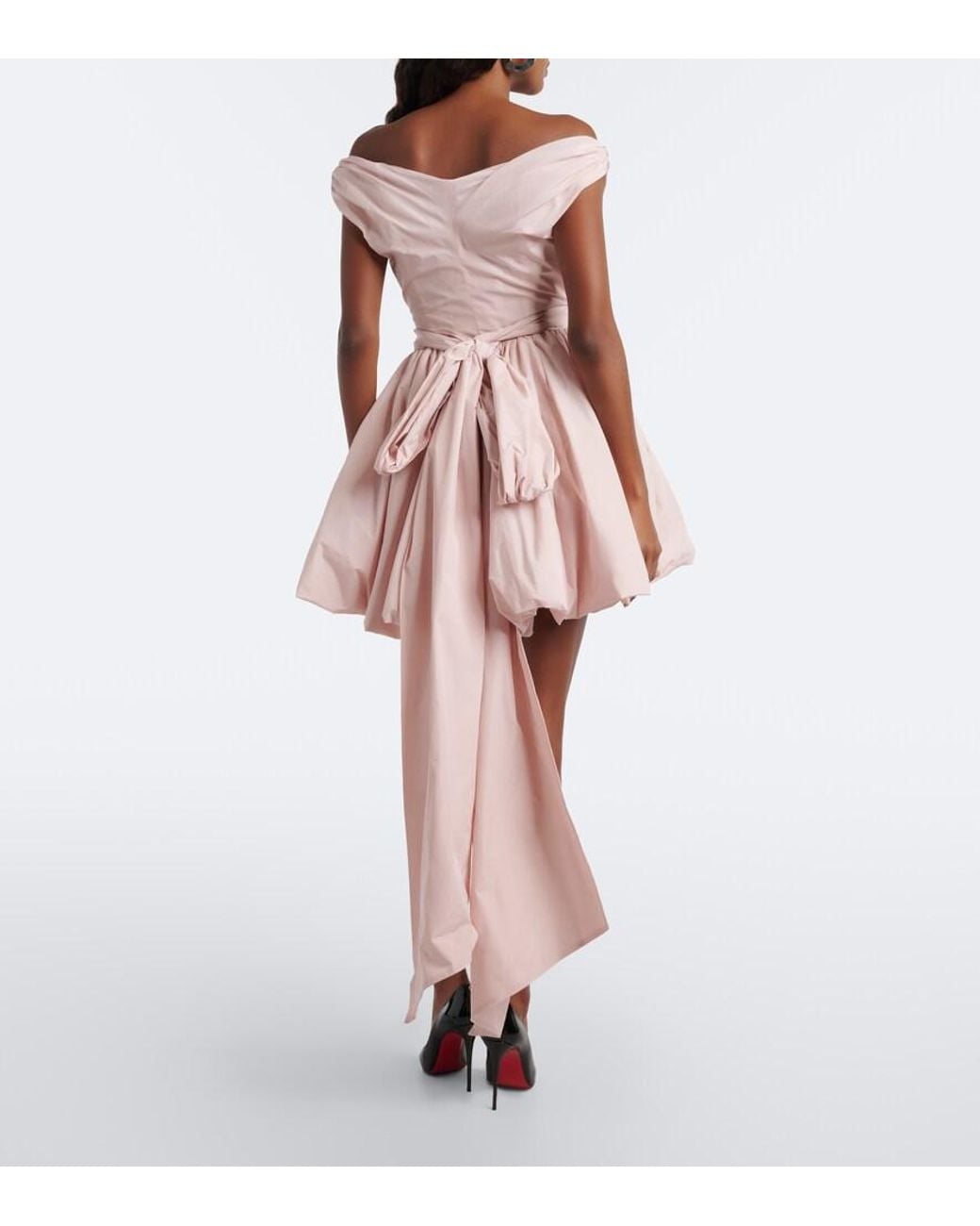 Blumarine Pink Off-Shoulder Minidress