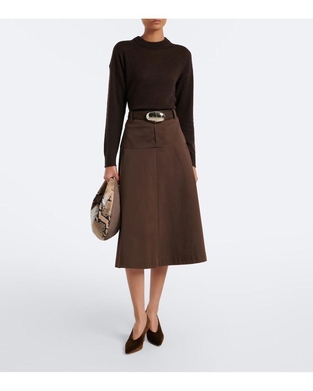 Jardin Des Orangers Black Virgin Wool And Cashmere Sweater