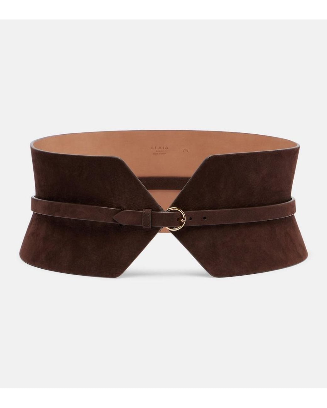 Alaïa Brown Suede Corset Belt