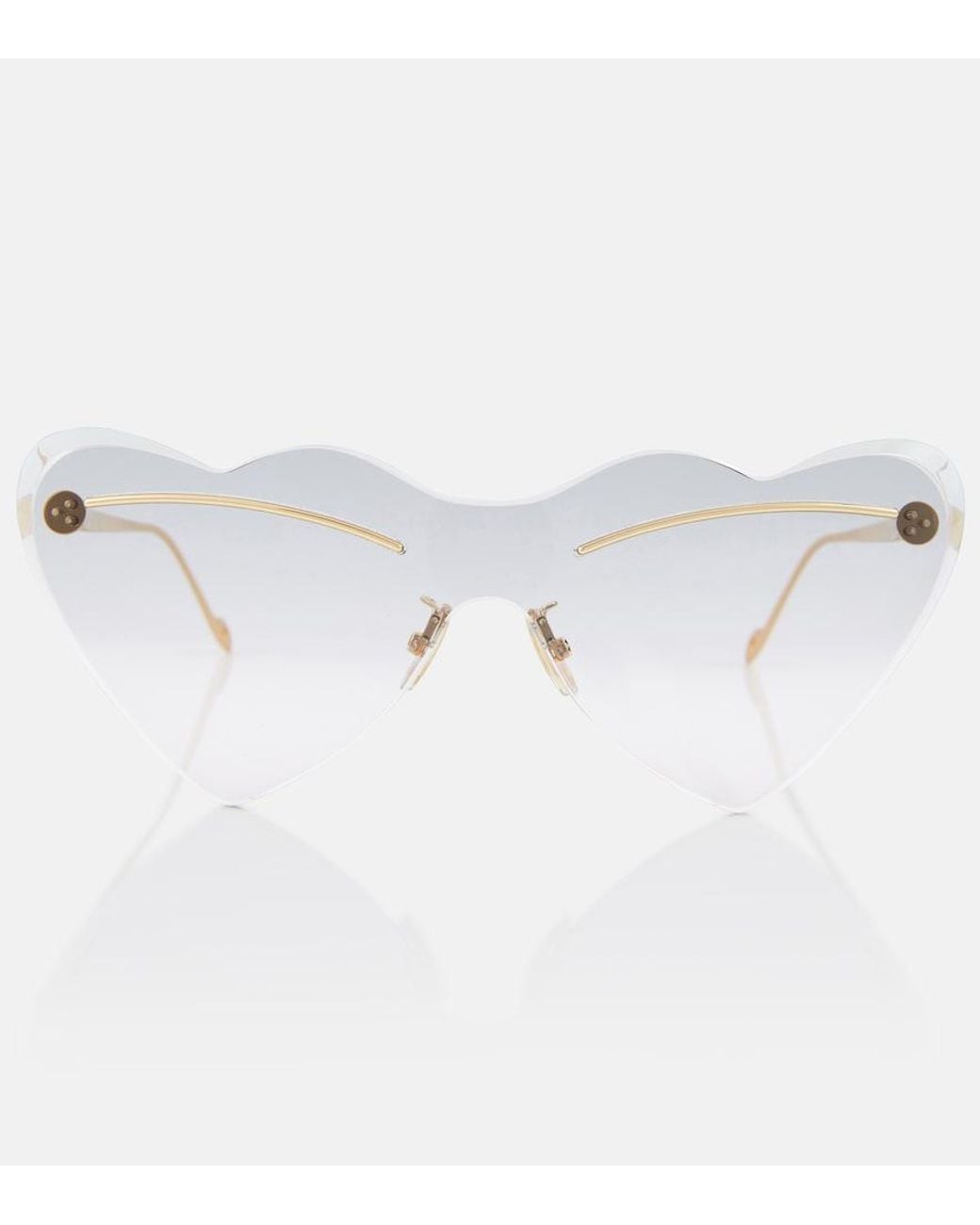 Loewe White Paula's Ibiza Heart-shaped Sunglasses