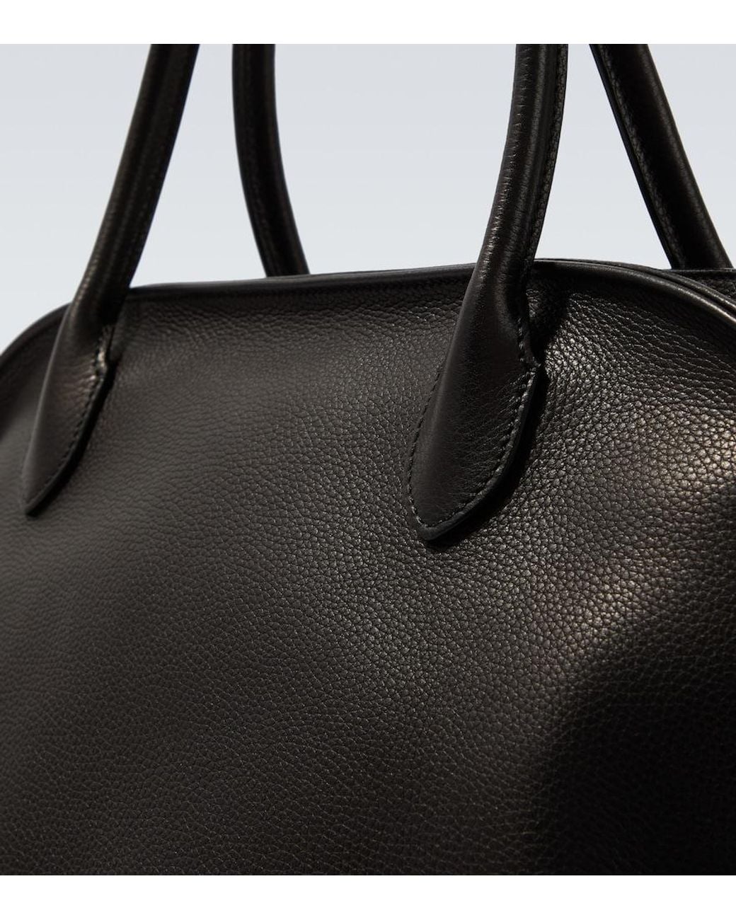 The Row Black Agnes 16 Leather Top-Handle Bag for men