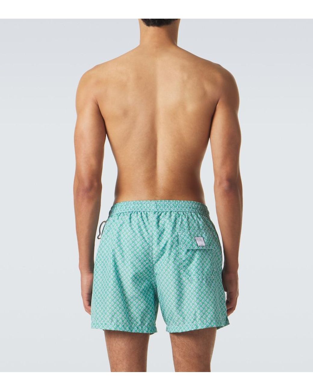 Fedeli Blue Madeira Swim Trunks for men