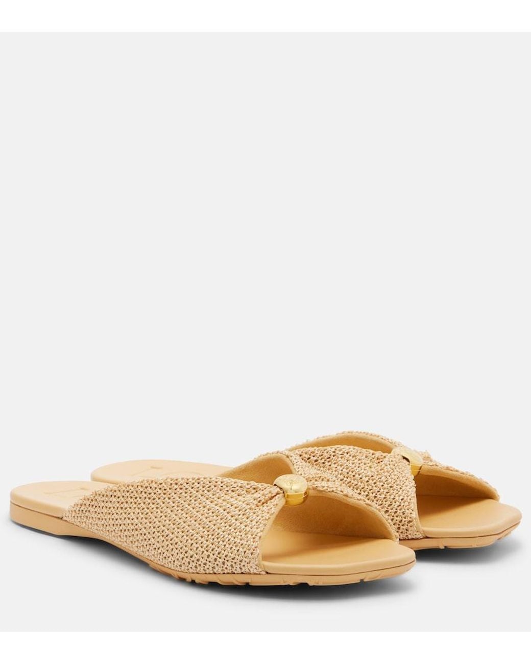 Loewe Brown Paula's Ibiza Pebble Soft Slides