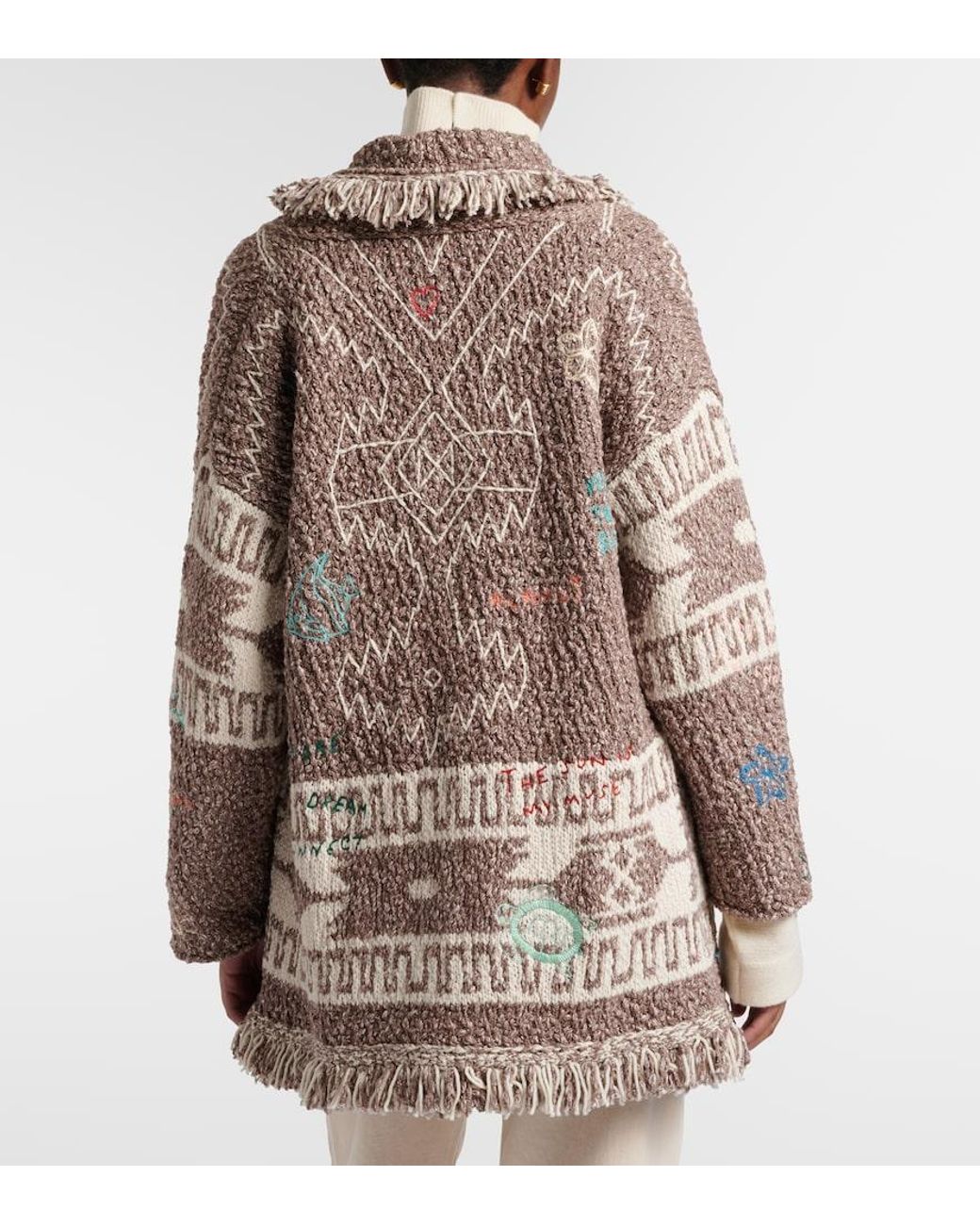 Alanui Natural Written By The Ocean Cotton Cardigan