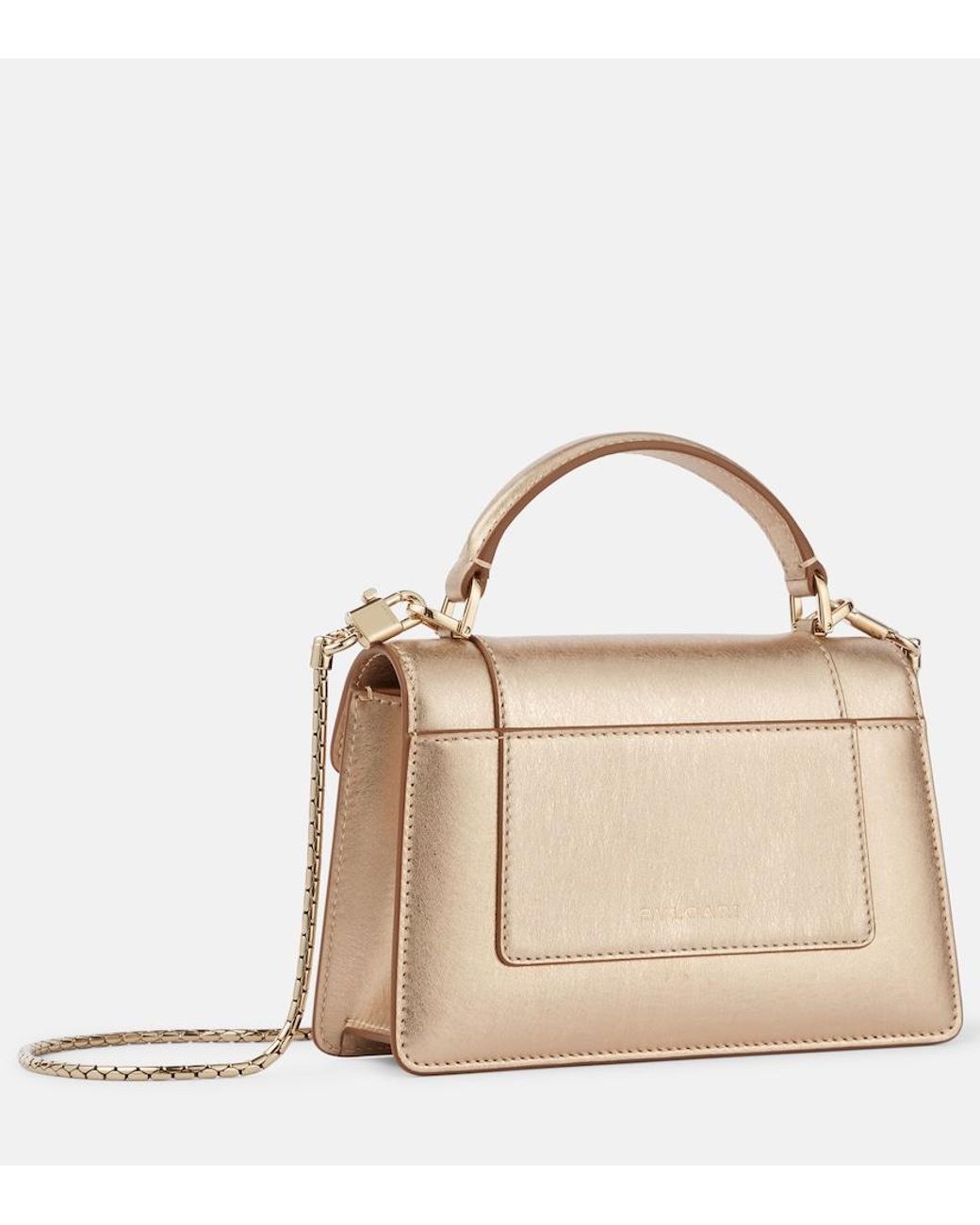 BVLGARI Natural Serpenti Forever Mini Leather Tote Bag