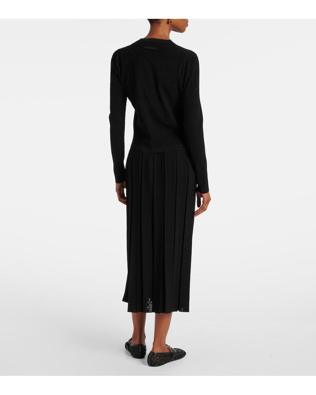Tory Burch Black Viscose Blend Cardigan