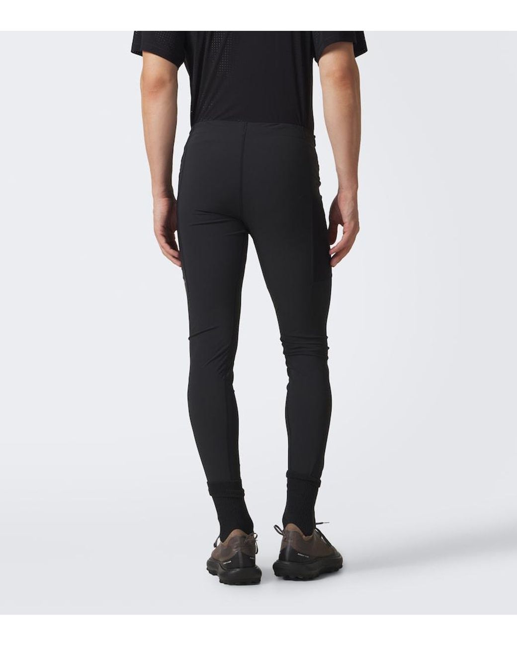 Satisfy Black Techsilk Evo Running Tights for men