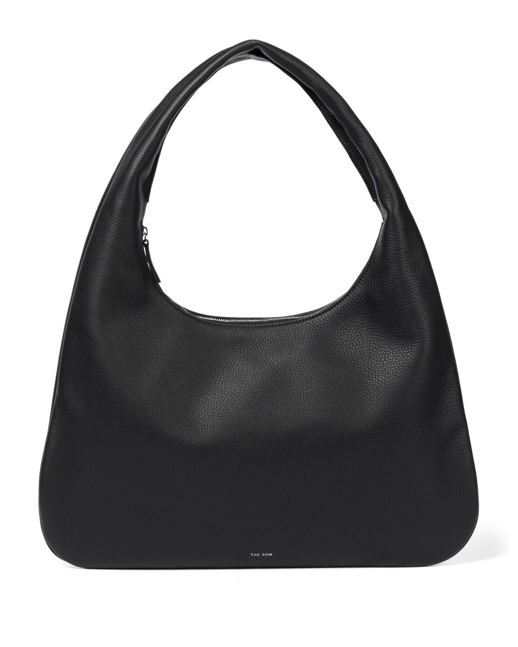 The Row Everyday Medium Leather Shoulder Bag in Black - Lyst