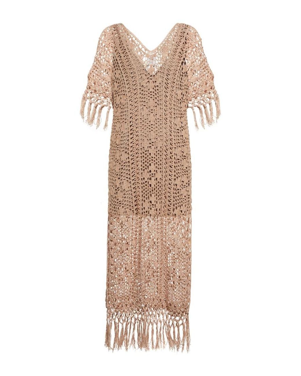 Anna Kosturova Multicolor Savannah Crochet Maxi Dress