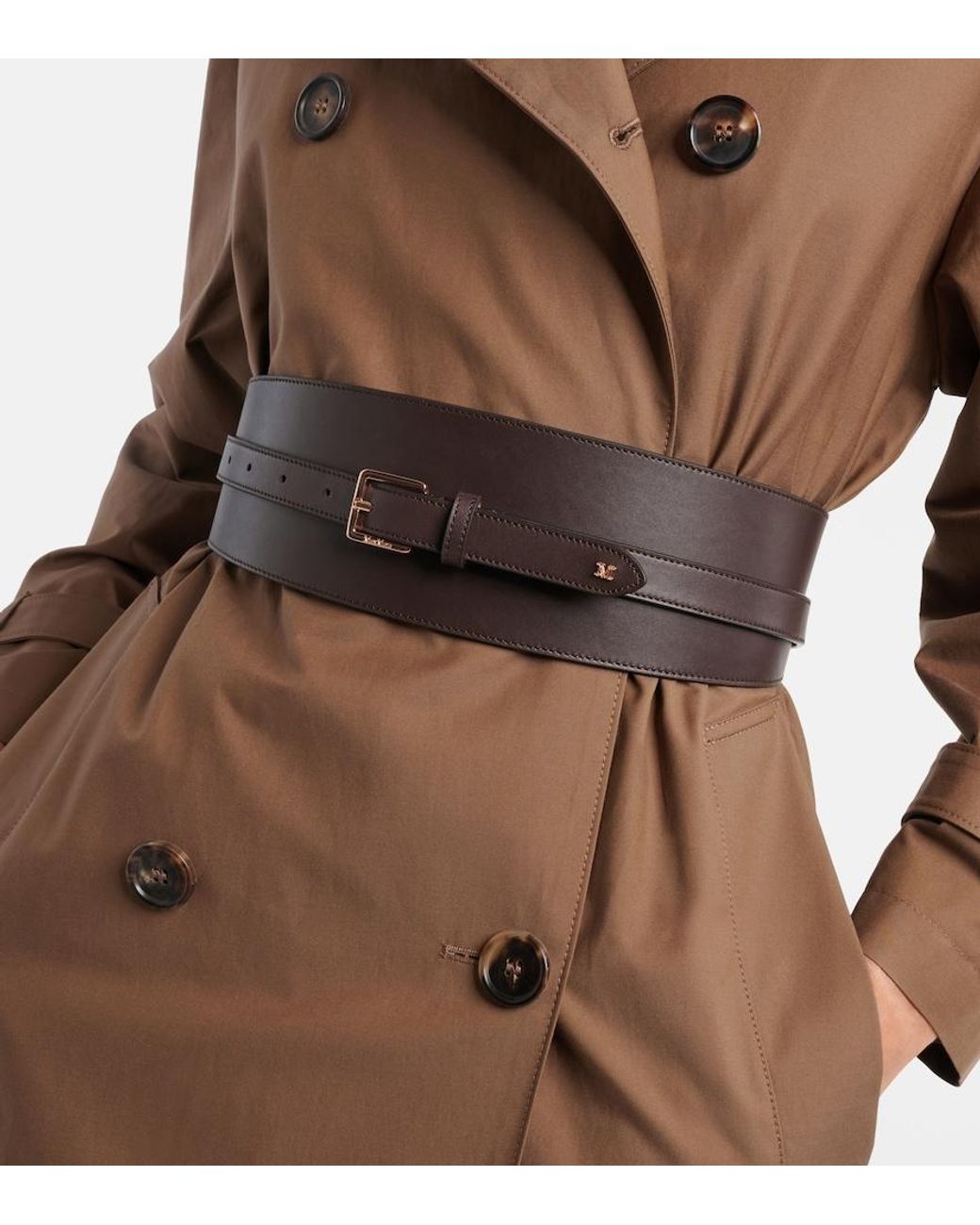 Max Mara Black Leather Belt