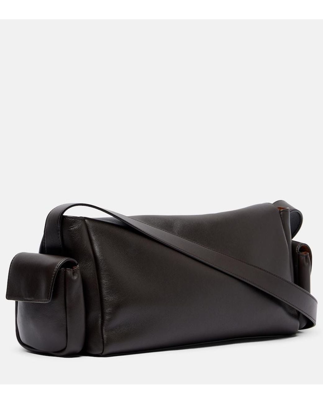 Gabriela Hearst Black Jebb Small Leather Shoulder Bag