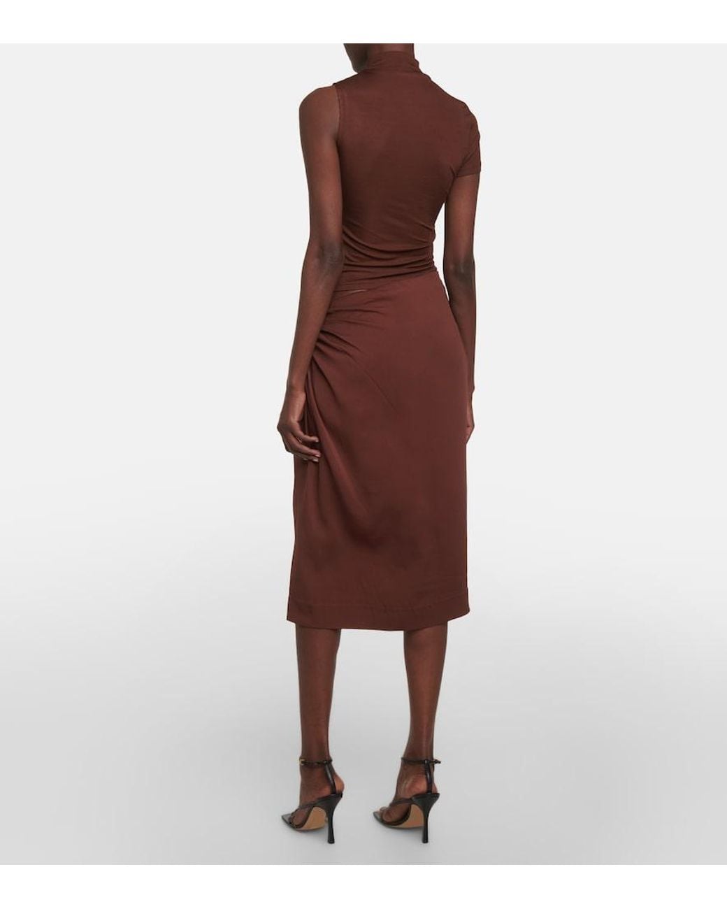 Christopher Esber Brown Fusion Tee Midi Dress