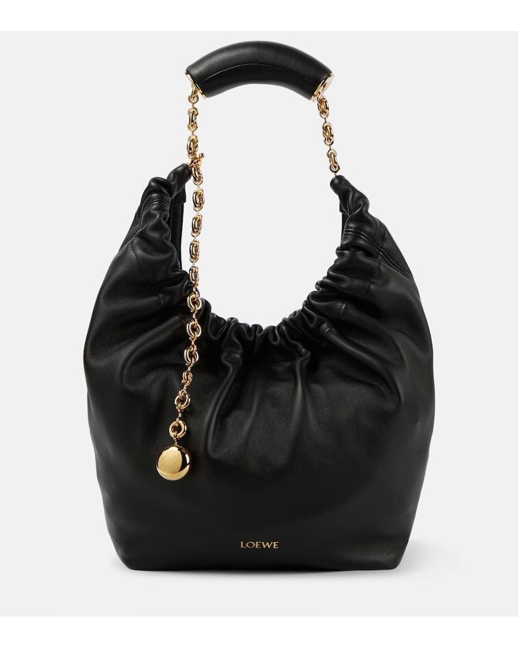 Loewe Black Small Squeeze Bag In Mellow Nappa Lambskin