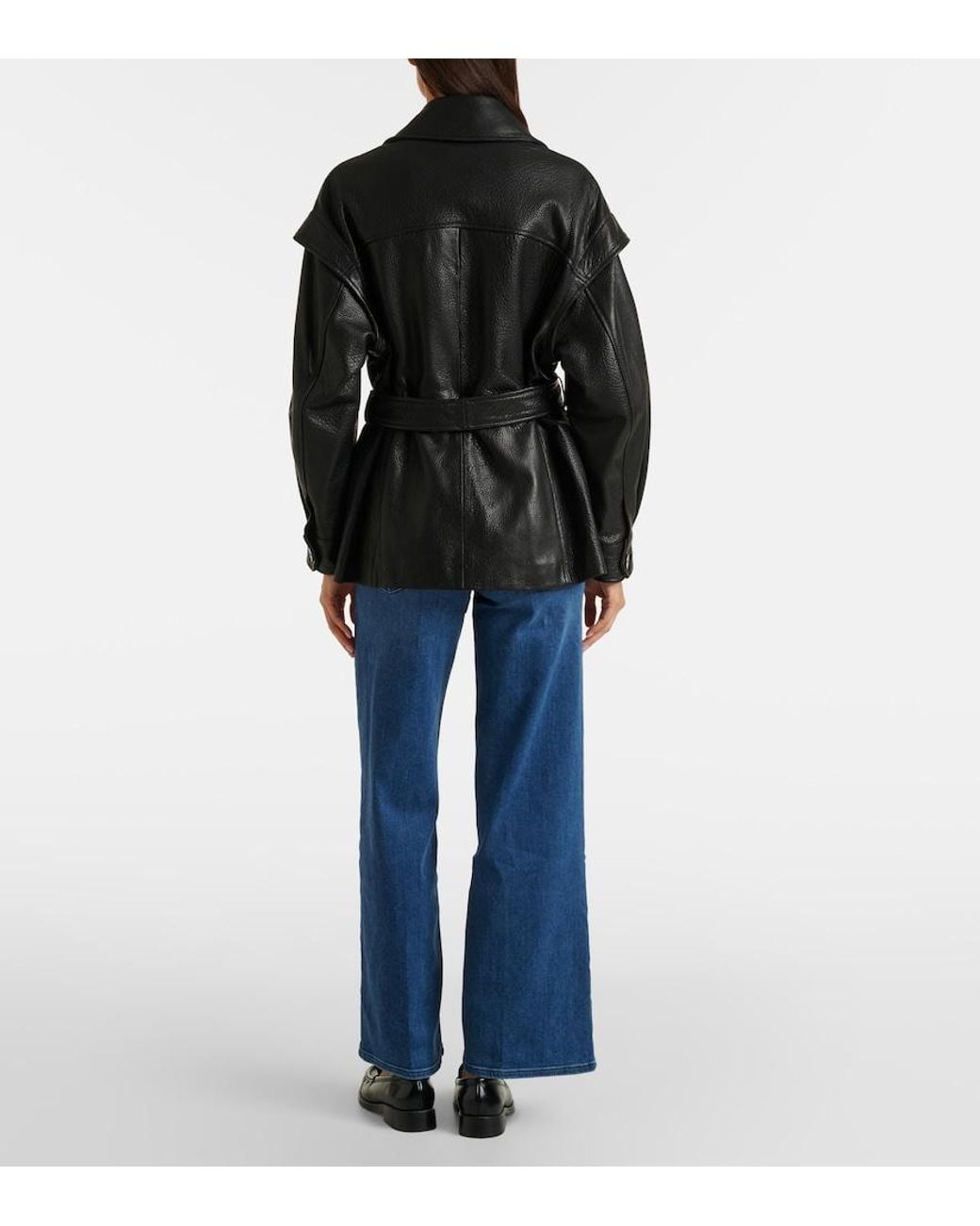 FRAME Blue Le Slim Palazzo Wide-Leg Jeans