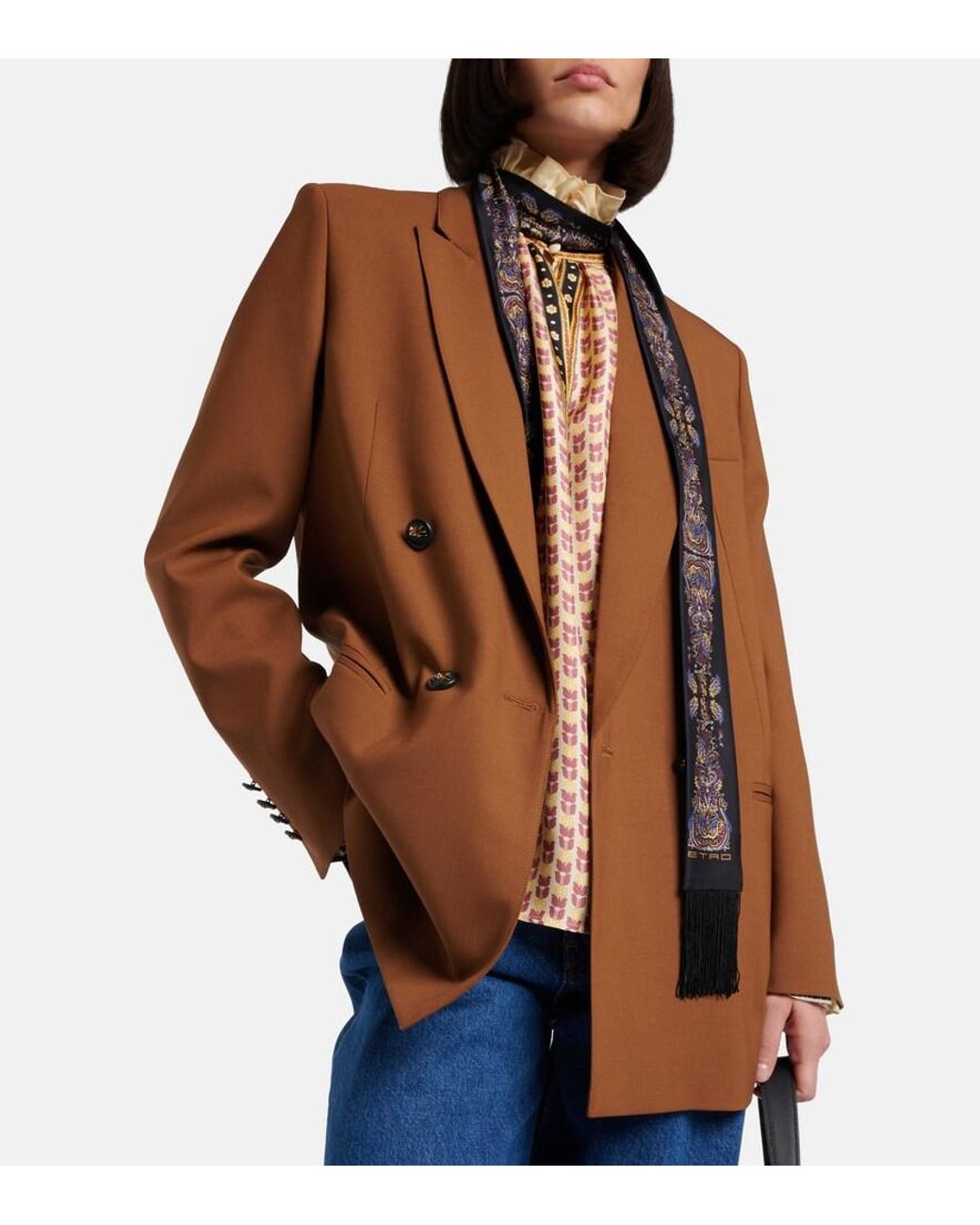 Sciarpa Paislina di Etro in White