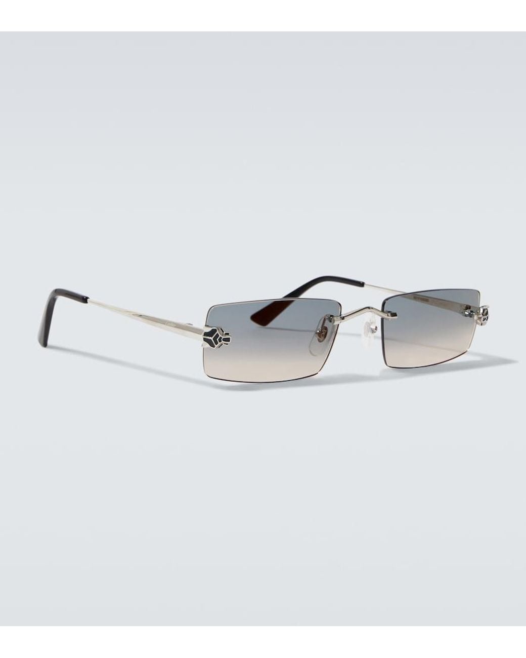 Cartier Blue Panthere De Cartier Rectangular Sunglasses for men