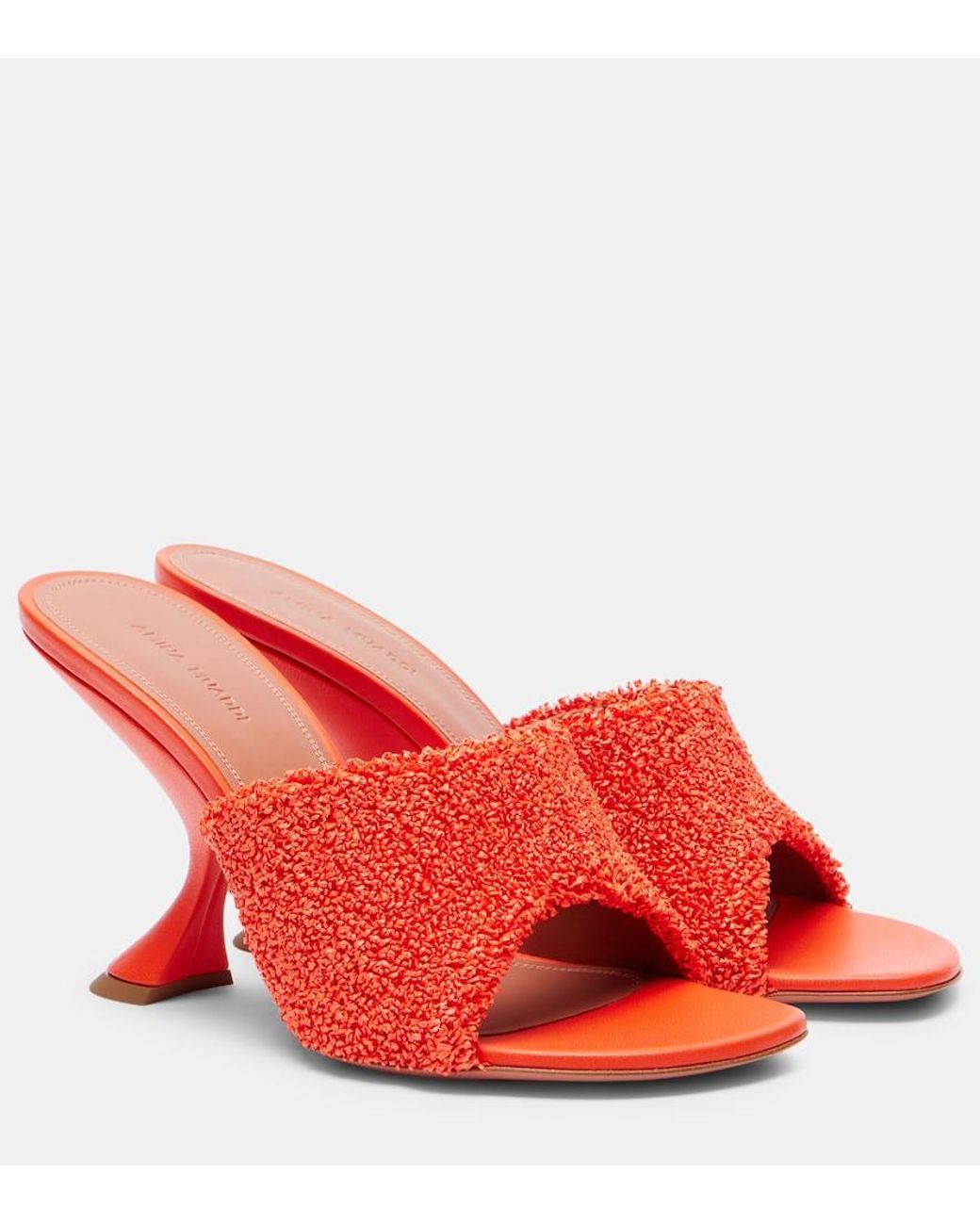 AMINA MUADDI Red Taylor 90 Mules