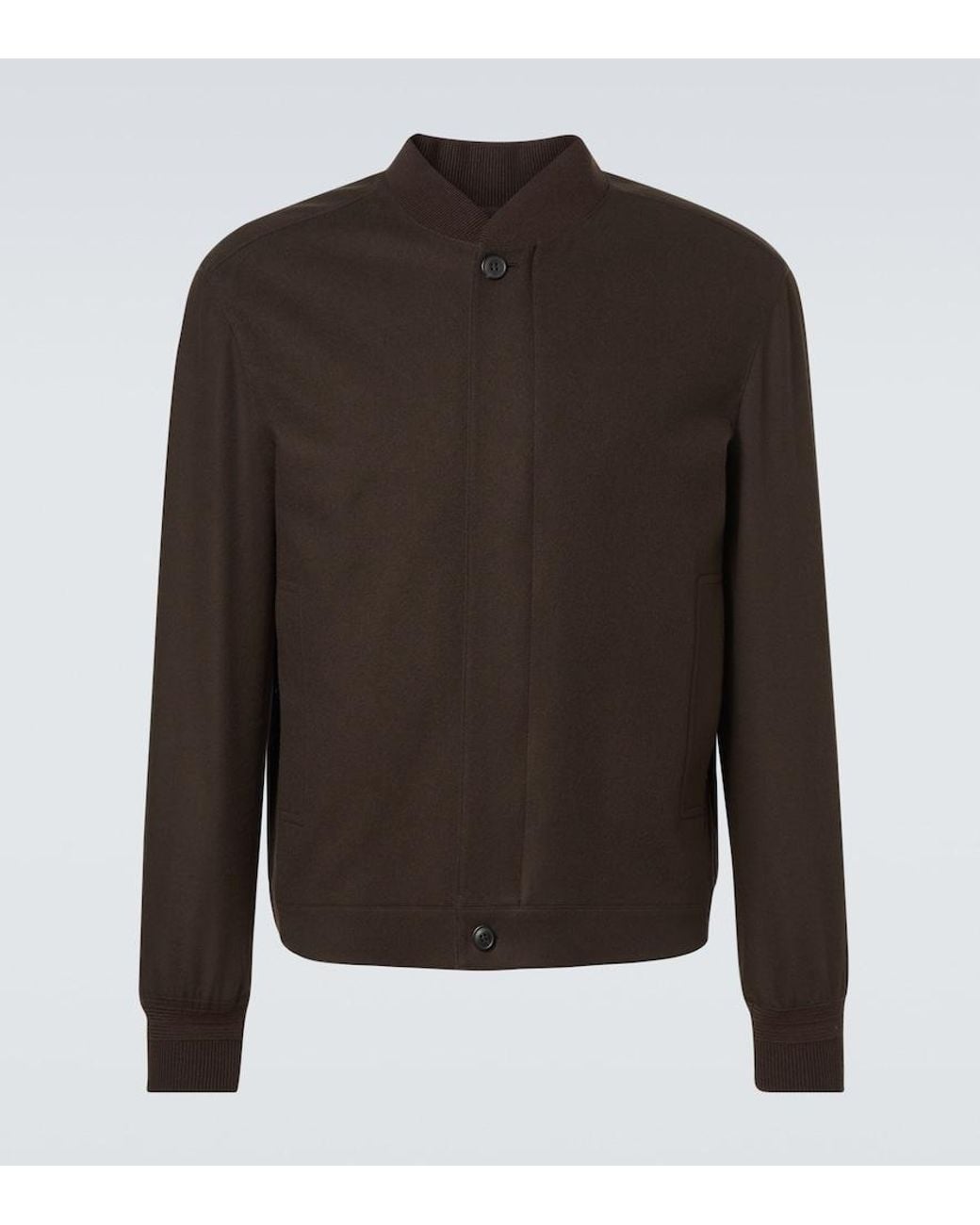 Zegna Brown Elements Cashmere Jacket for men