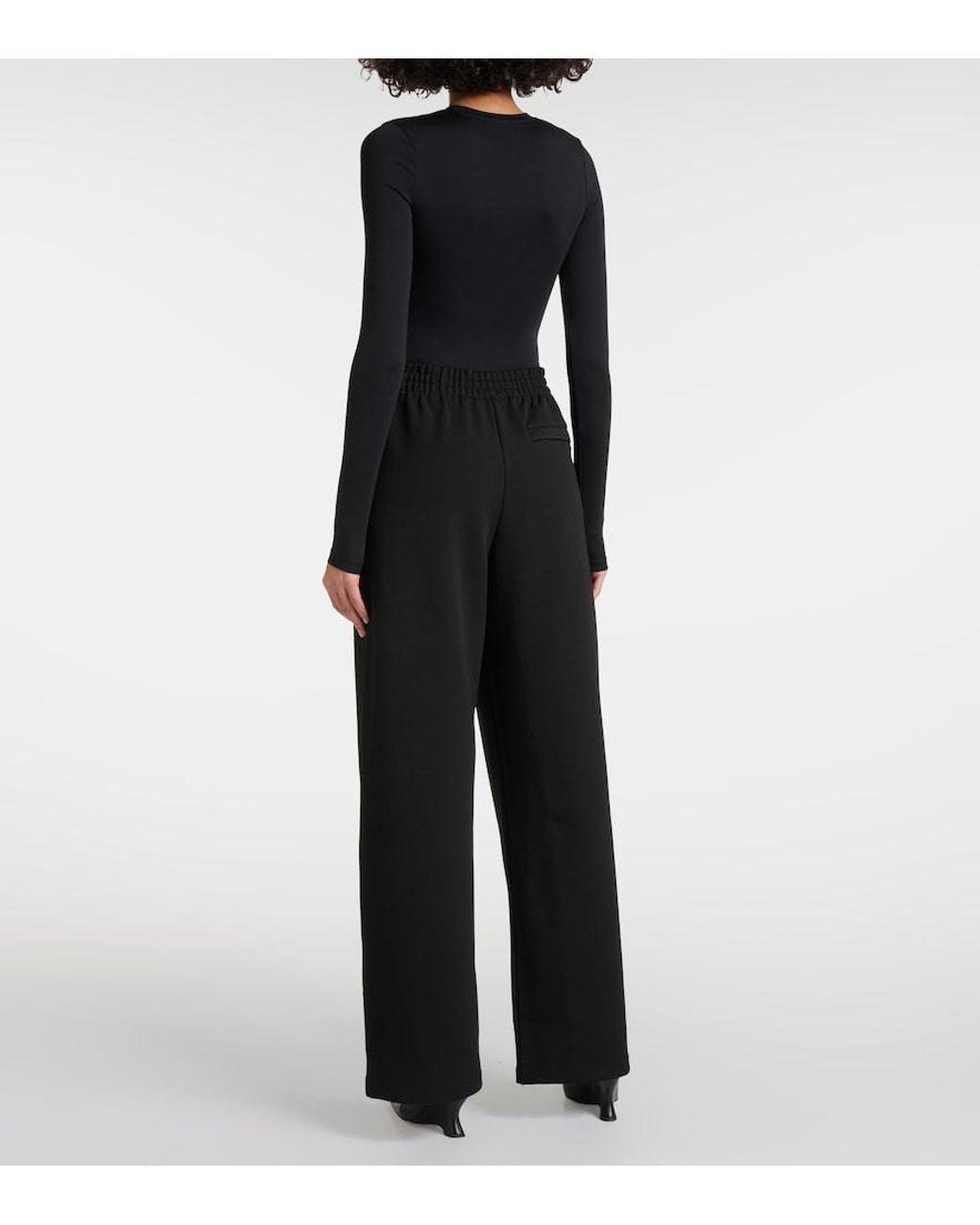 Wardrobe NYC Black Jersey Track Pants
