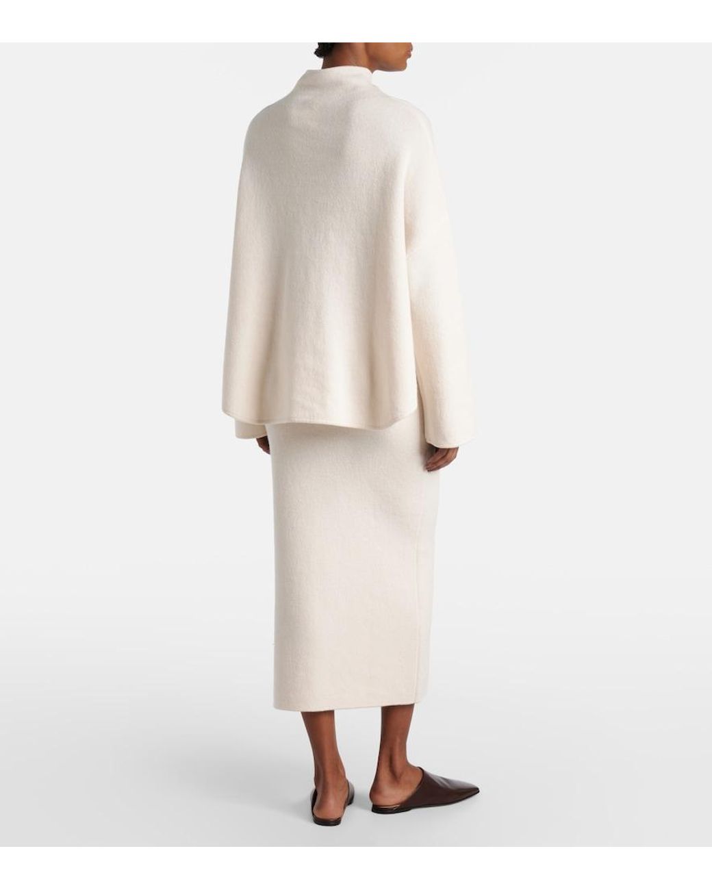 Jardin Des Orangers White Wool And Cashmere Sweater