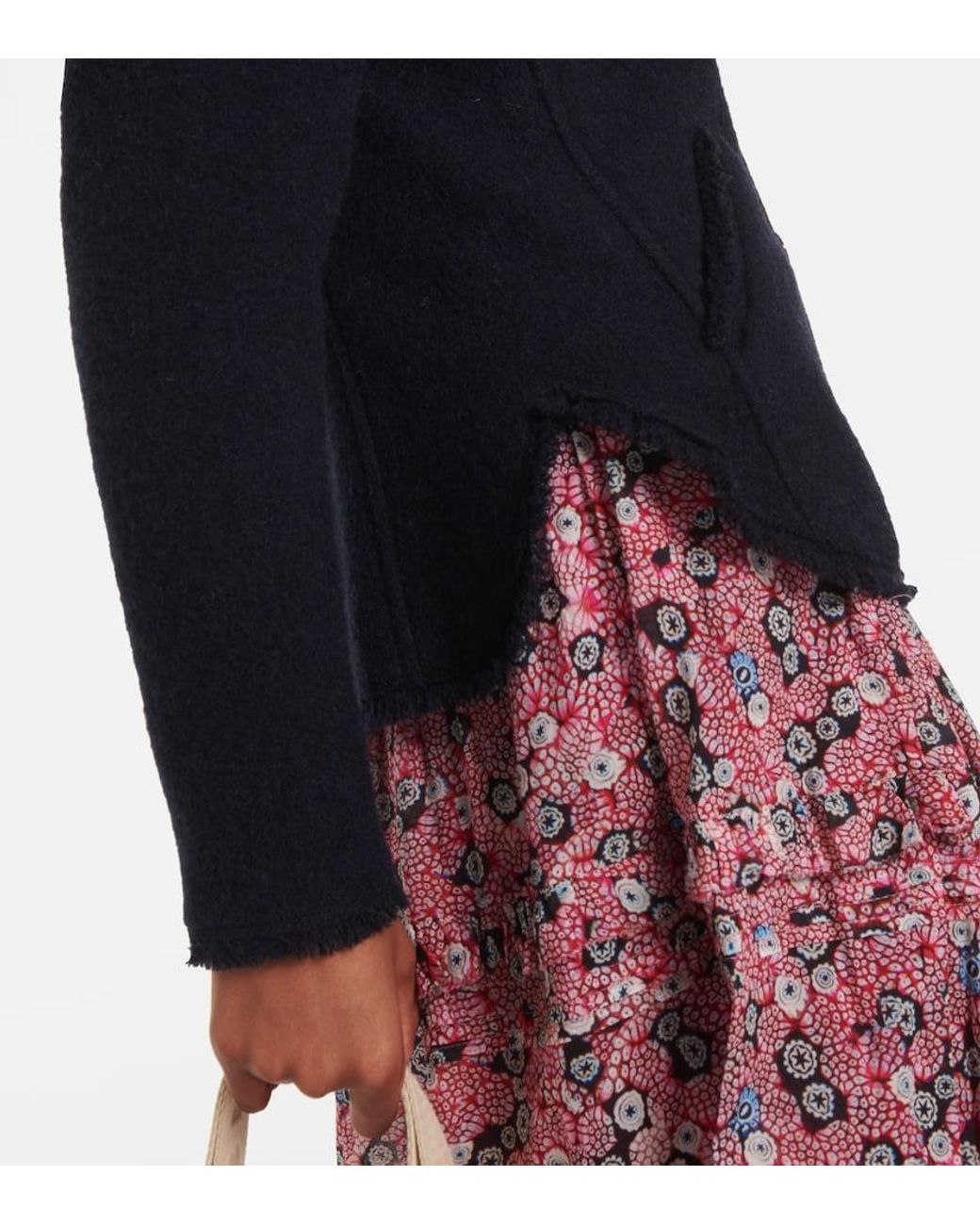 Isabel Marant Blue Nelly Wool-Blend Jacket