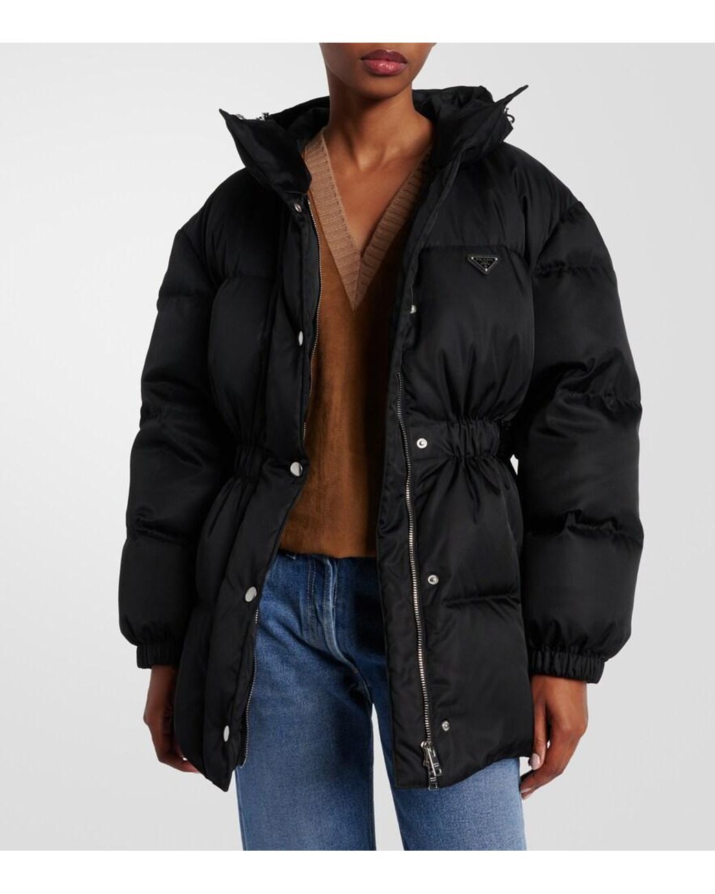 Prada Black Re-Nylon Down Jacket