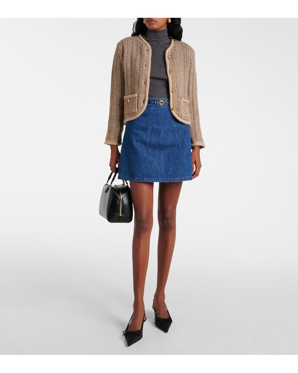Patou Natural Wool And Alpaca Cardigan