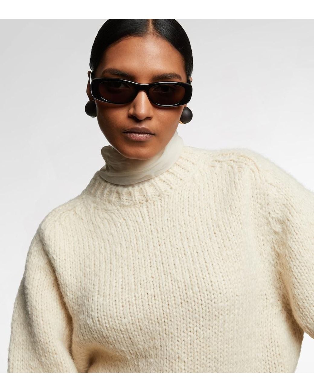 Fendi Brown Ovale Sonnenbrille Ff Squared