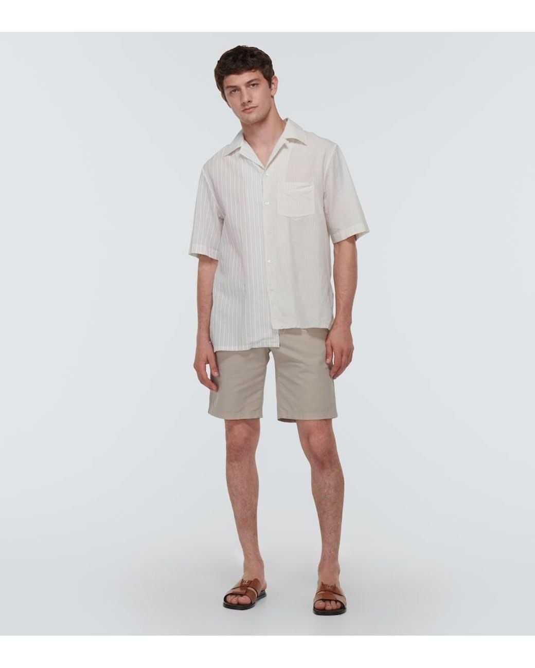 Christian Louboutin Brown Loubi Be Leather Sandals for men