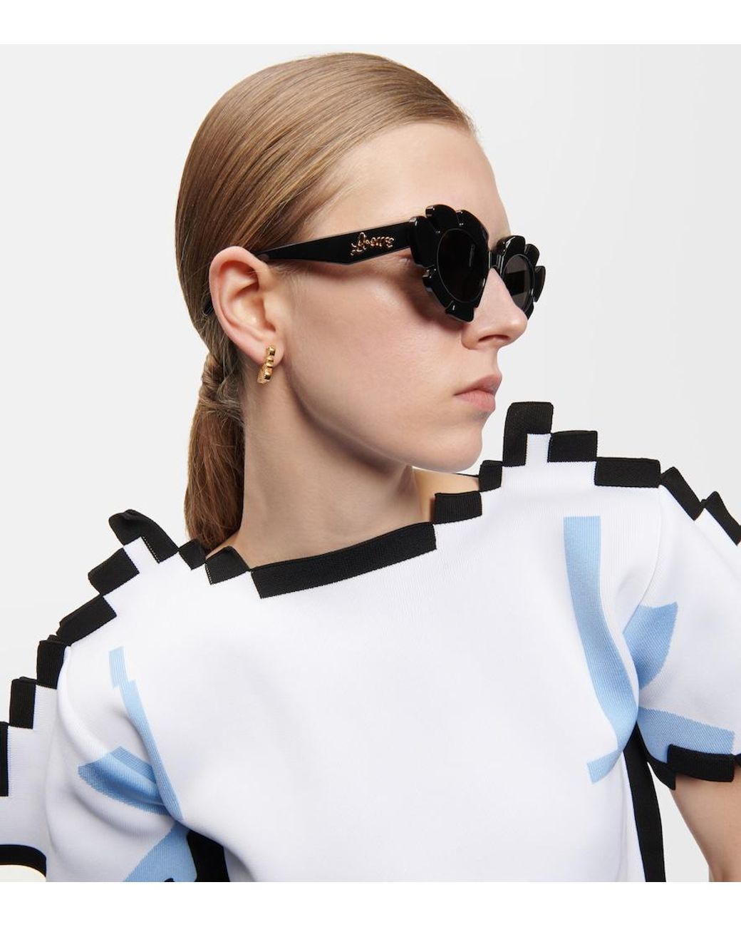 Loewe Black Curvy Sunglasses
