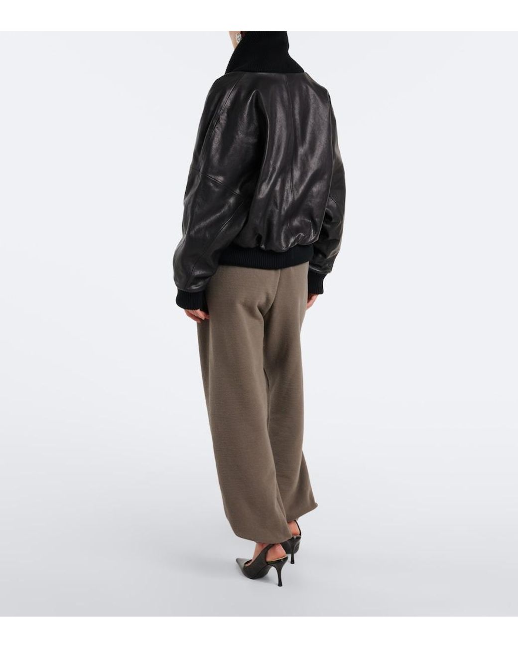 Magda Butrym Brown Cotton-Blend Sweatpants