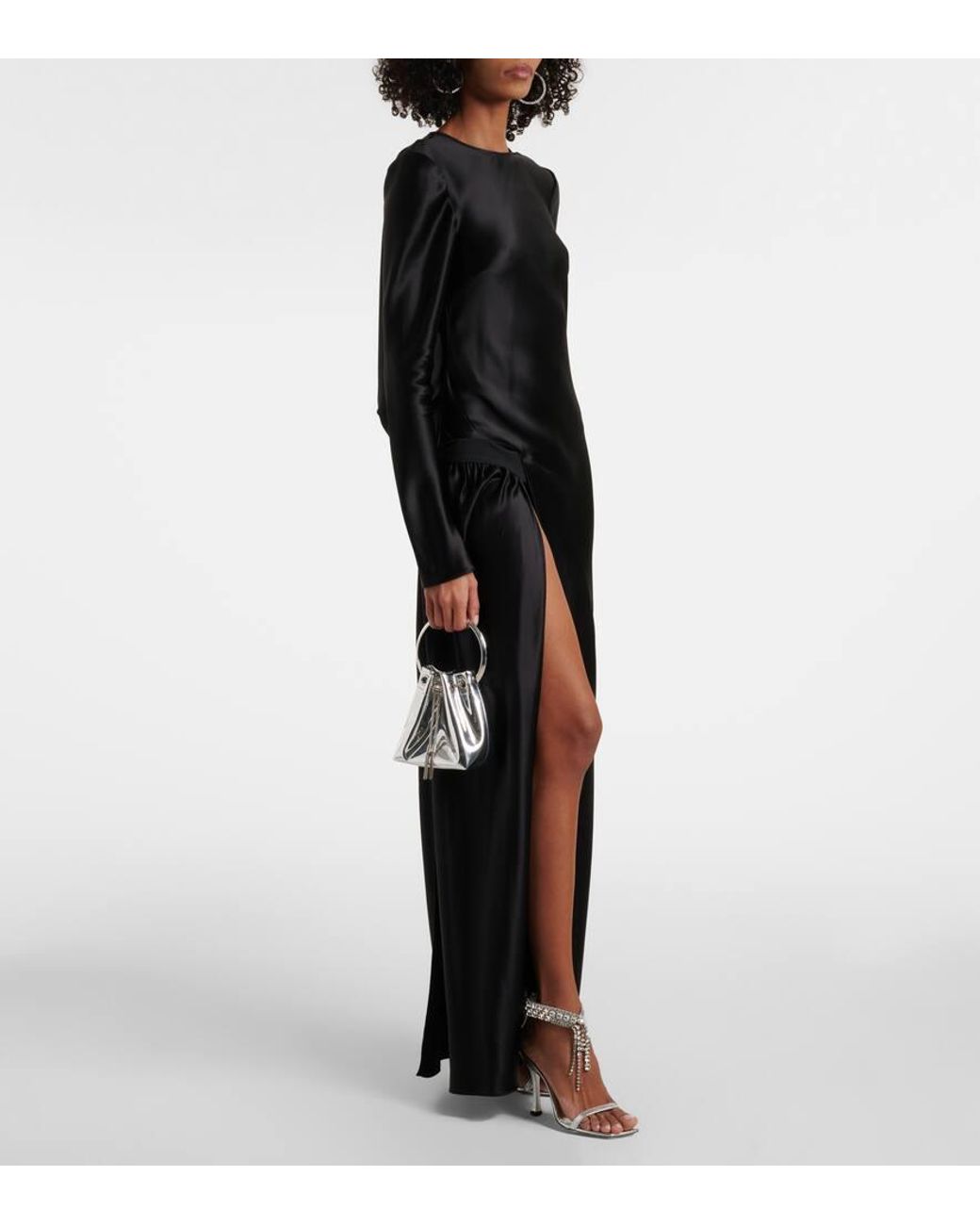 Jimmy Choo White Verity 100 Embellished Leather Sandals