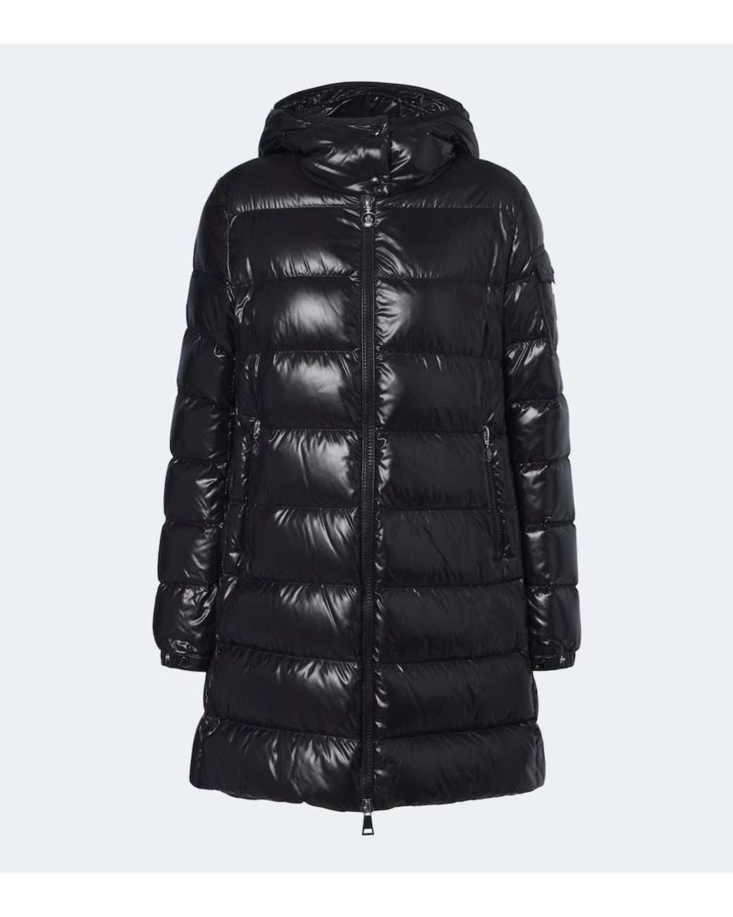Moncler Black Courcelles Hooded Down Coat