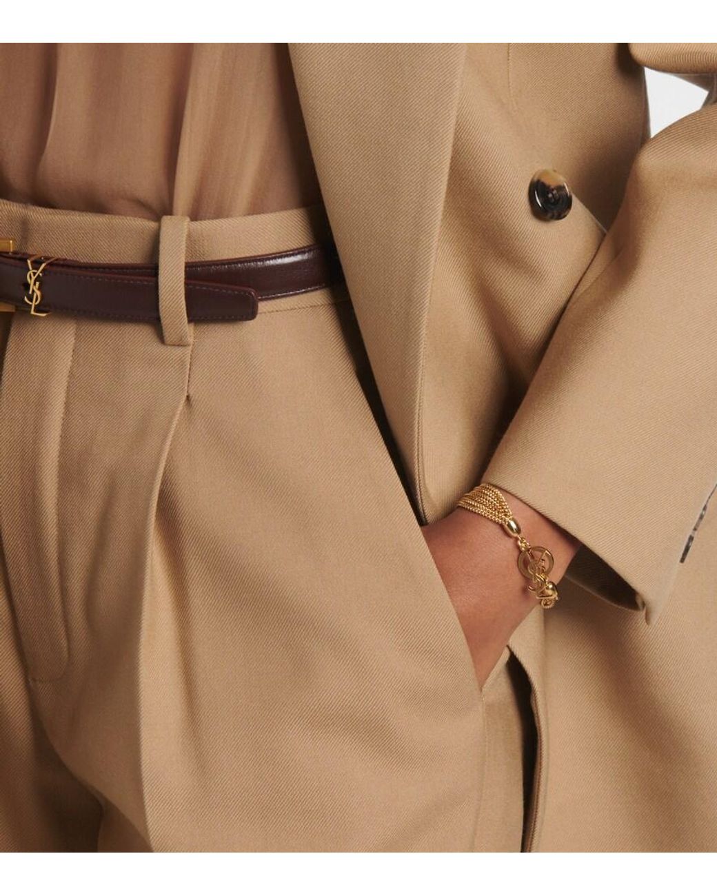 Pulsera Ysl Saint Laurent de color Natural