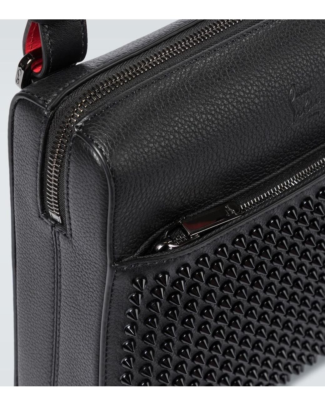 Christian Louboutin Black/black/bk Benech Medium Leather Messenger Bag for men