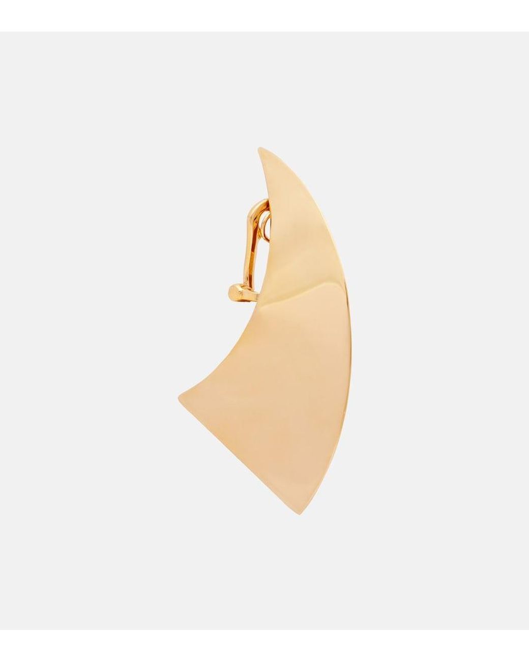 Alaïa White Clip-Ohrringe