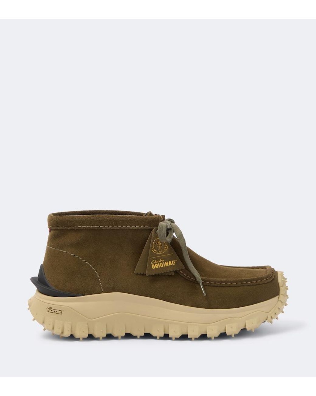Moncler Brown X Clarks Originals Trailgrip Wallabee Boots for men