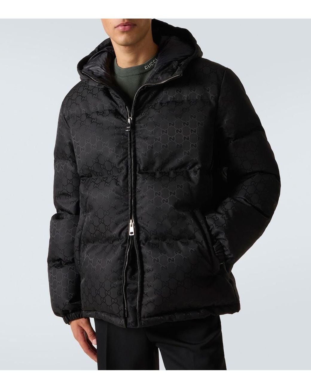 Gucci Black Gg Down Jacket for men
