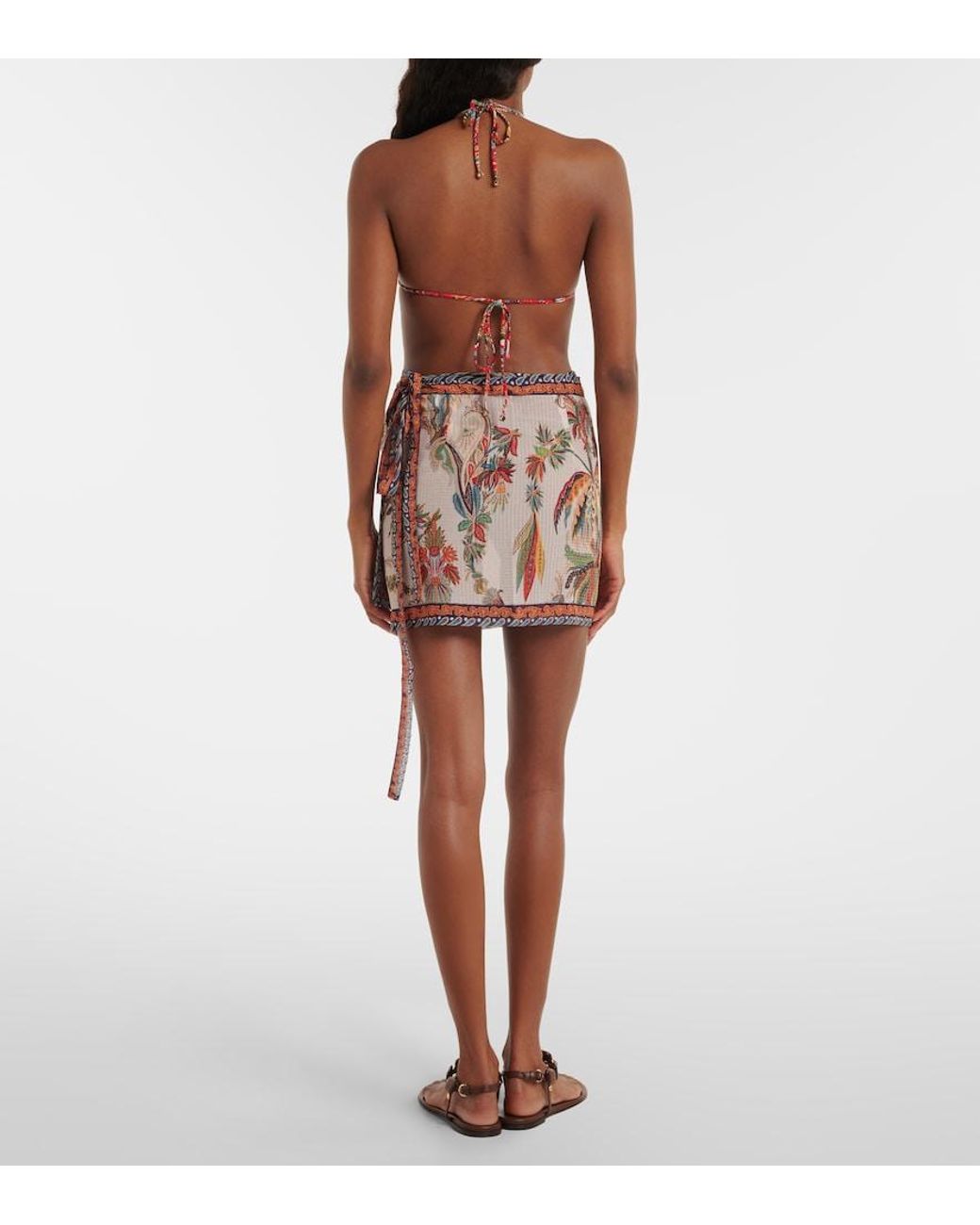 Etro Multicolor Paisley Wrap Skirt