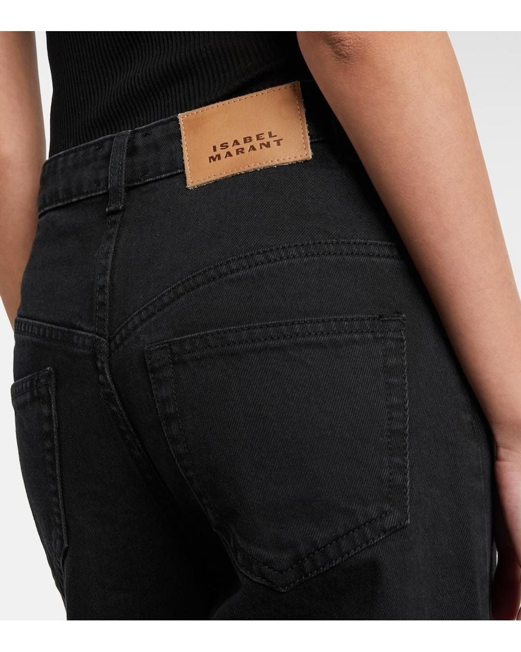 Isabel Marant Black Lemony Wide-Leg Jeans
