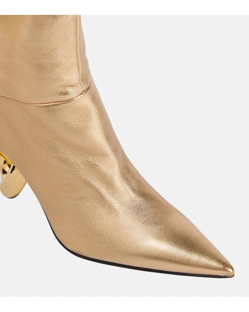 J.W. Anderson Natural Chain Leather Knee-High Boots