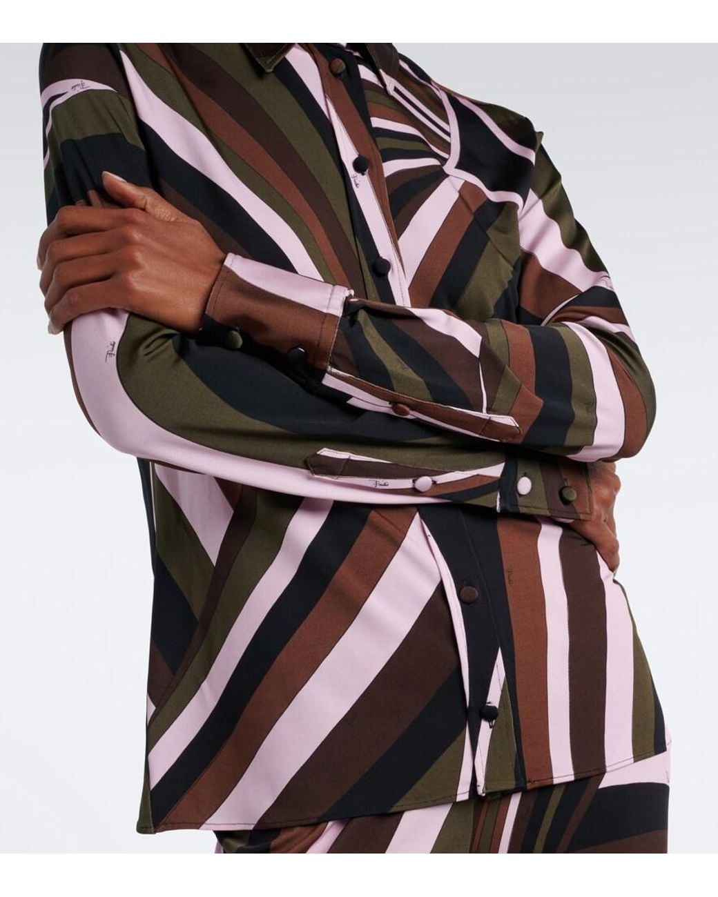 Emilio Pucci Black Iride Jersey Shirt