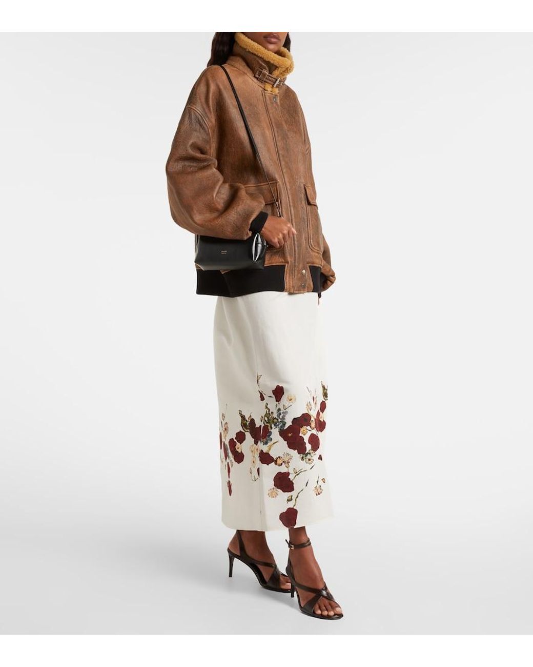 Khaite Black Kye Mini Leather Crossbody Bag