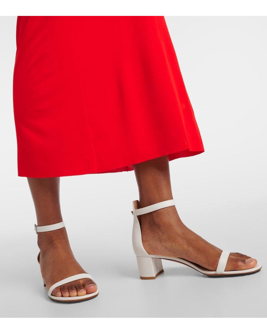 Gianvito Rossi White Gaeta 45 Leather Sandals