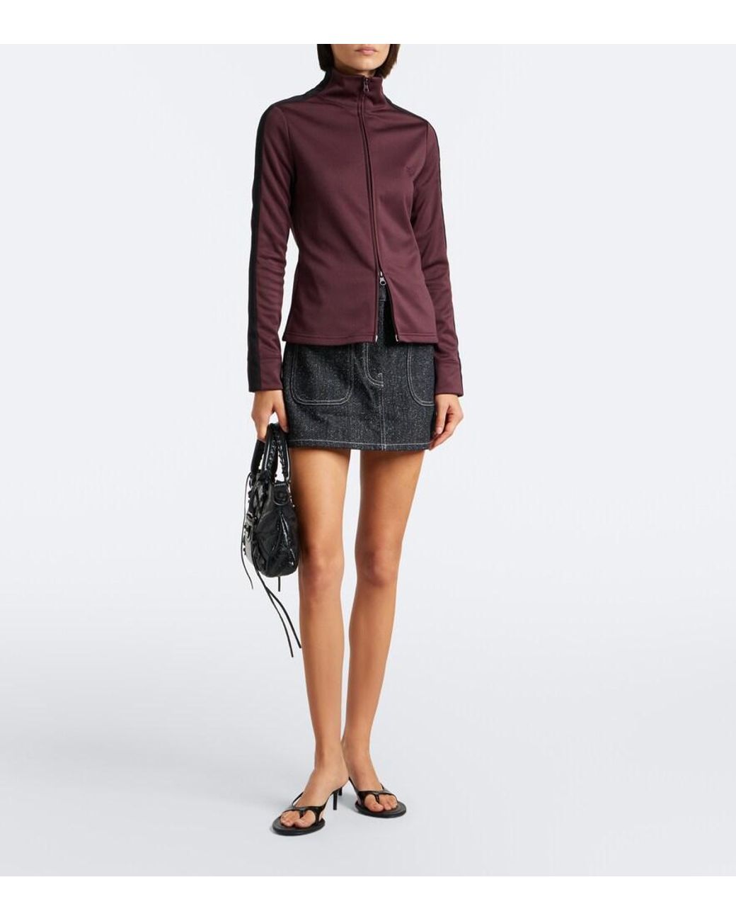 Courreges Purple Jersey Track Jacket